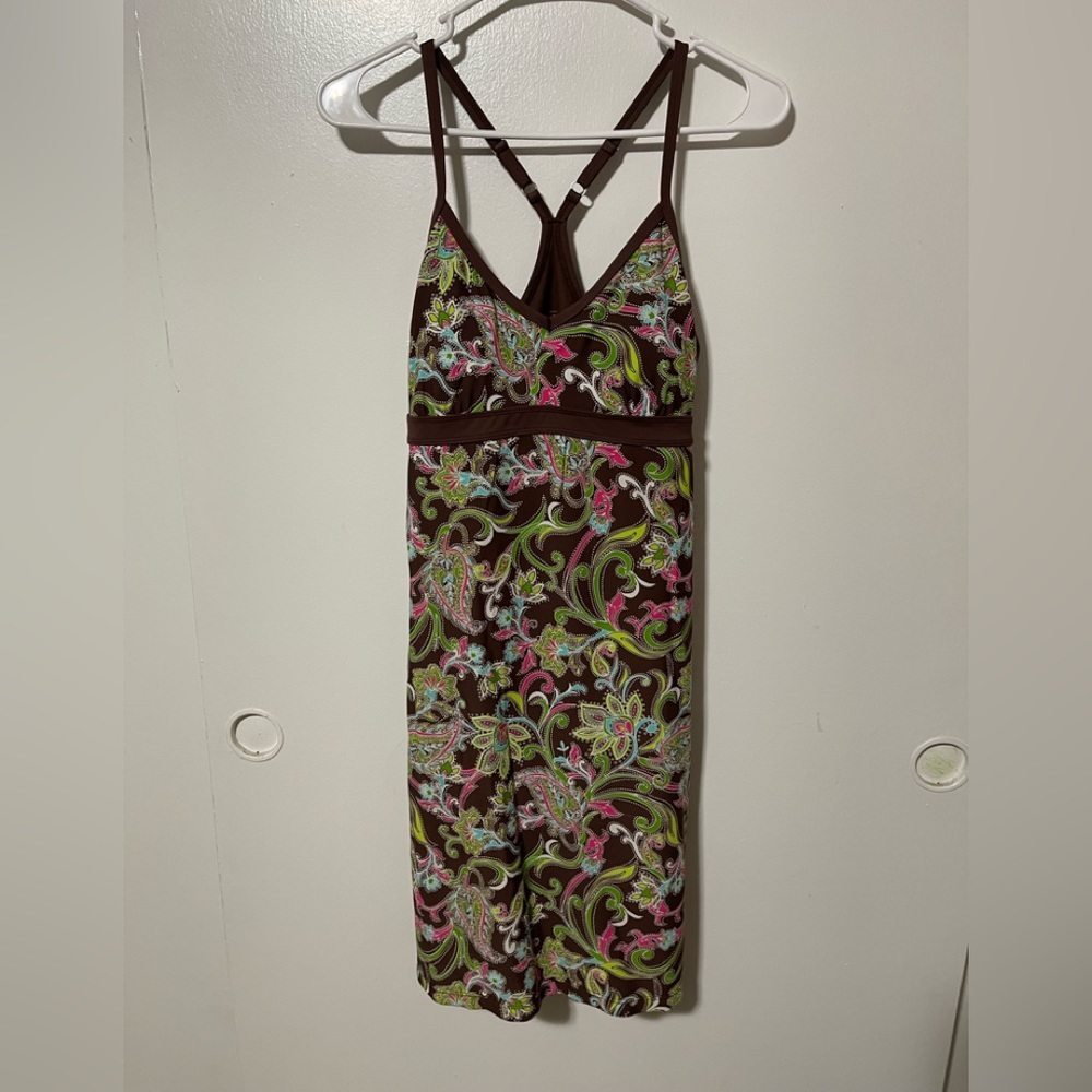 Athleta brown creek paisley swim dress